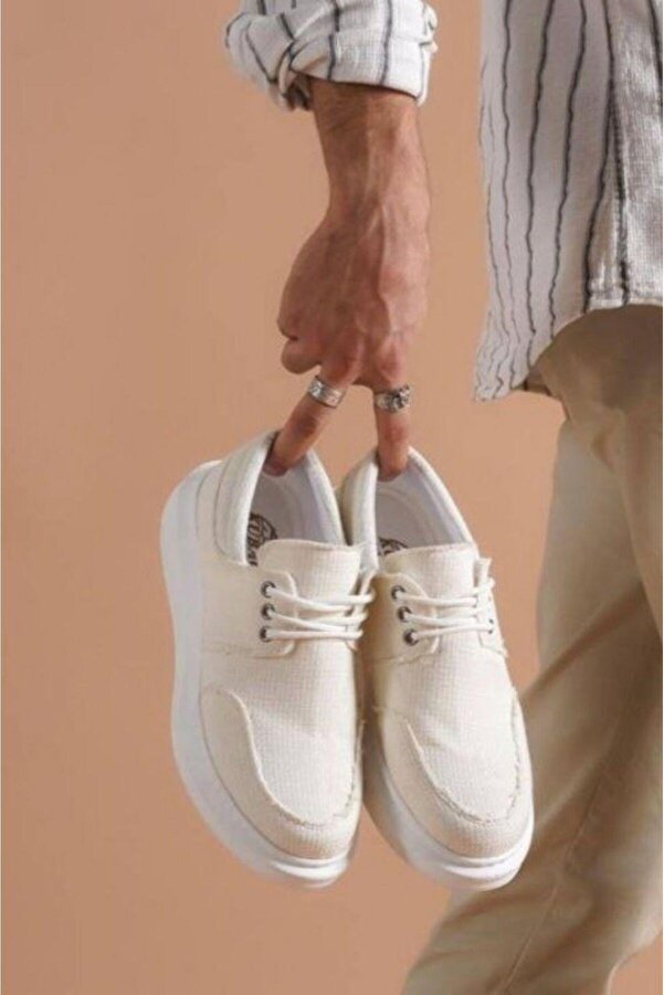 Süet Bağcıklı Erkek Sneaker Ortopedik Taban Günlük Ayakkabı