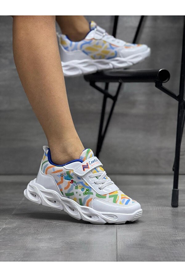 Mackrock Mackrock Çocuk Unisex Ortopedik Snakers Işılklı(Lambalı)Spor Ayakkabı