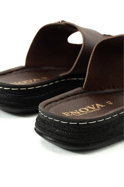 Erkek Ortopedik Rahat Taban Dikişli Şık Dışarı Içeri Erkek Terliği