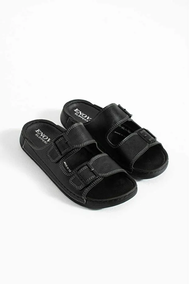 Erkek Ortopedik Rahat Taban Dikişli Erkek Rahart Terliği