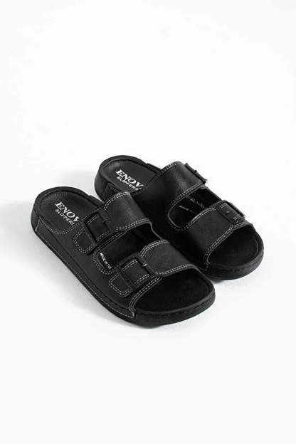 Erkek Ortopedik Rahat Taban Dikişli Erkek Rahart Terliği