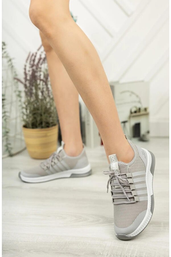 Unisex Günlük Bağcıklı File Nefes Alabilen Terleme Koku Yapmaz Yazlık Sneaker Spor Ayakkabı