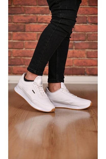 Şık Tasarım Bağcıklı Hafif Günlük Yürüyüş Rahat Taban Casual Sneaker Spor Ayakkabı