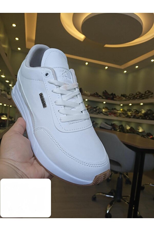 Şık Tasarım Bağcıklı Hafif Günlük Yürüyüş Rahat Taban Casual Sneaker Spor Ayakkabı