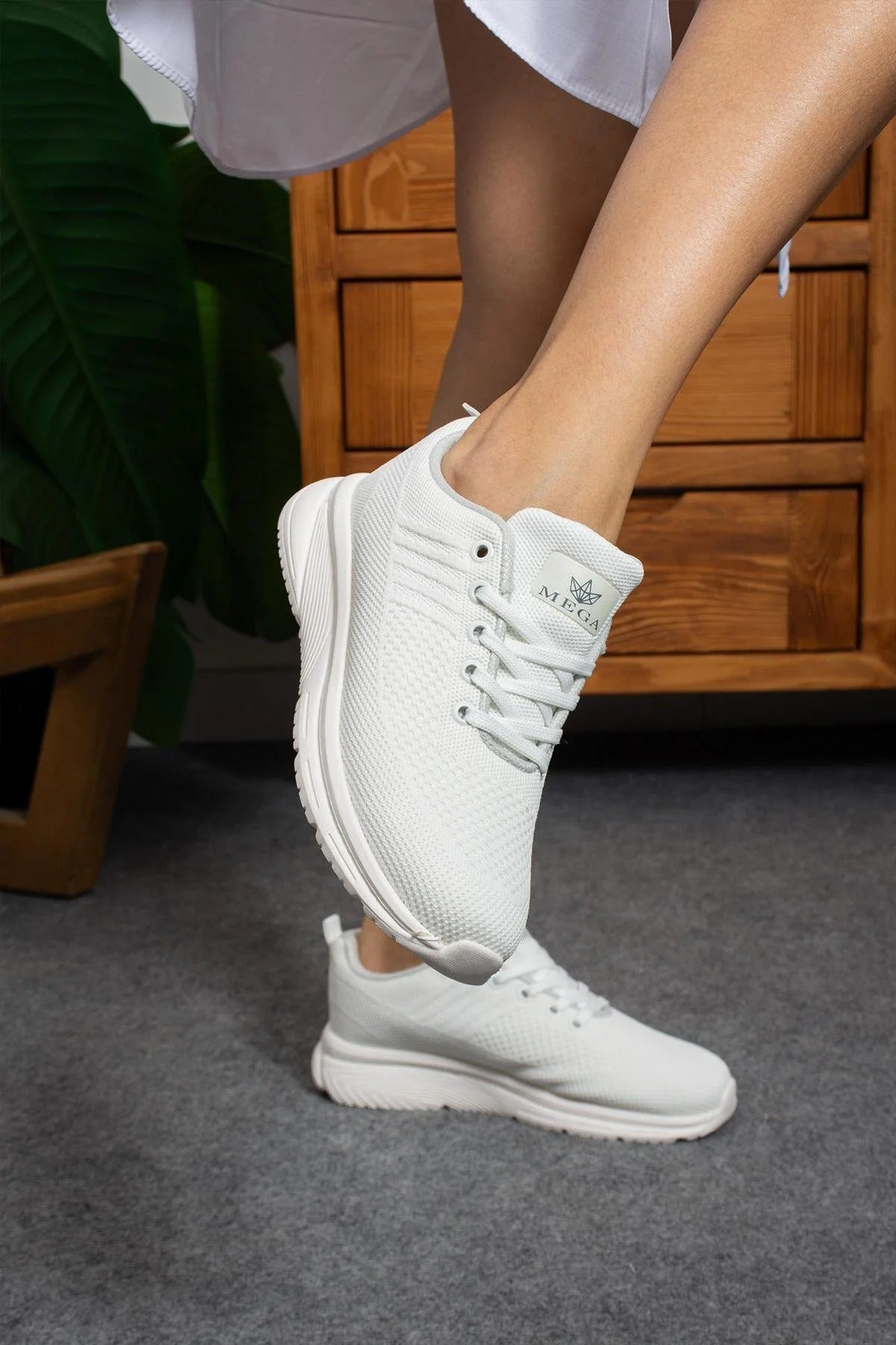 Nefes Alabilen Casual Yumuşak Örme Günlük Ortopedik Rahat Phaylon Taban Sneaker Kadın Yürüyüş Ayakkabı