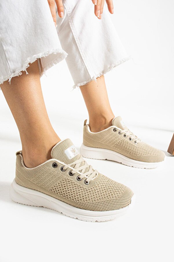 Nefes Alabilen Casual Yumuşak Örme Günlük Ortopedik Rahat Phaylon Taban Sneaker Kadın Yürüyüş Ayakkabı