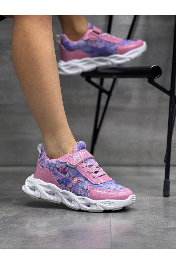 Mackrock Mackrock Çocuk Unisex Ortopedik Snakers Işılklı(Lambalı)Spor Ayakkabı