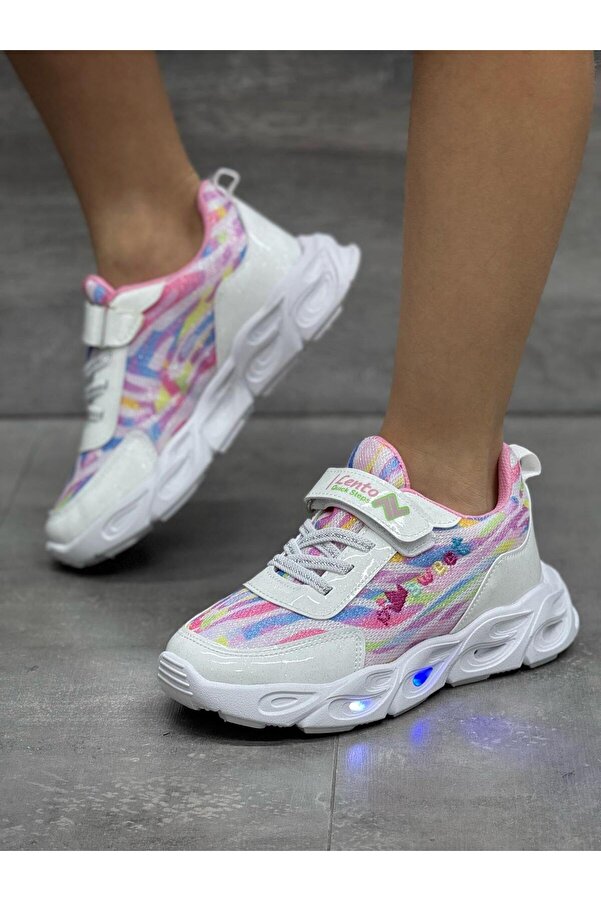 Mackrock Mackrock Çocuk Unisex Ortopedik Snakers Işılklı(Lambalı)Spor Ayakkabı