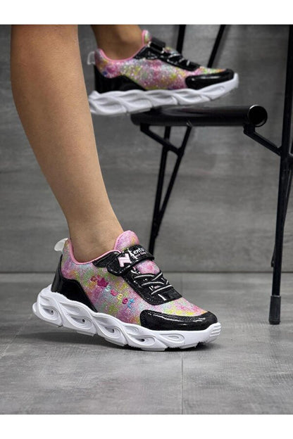 Mackrock Mackrock Çocuk Unisex Ortopedik Snakers Işılklı(Lambalı)Spor Ayakkabı