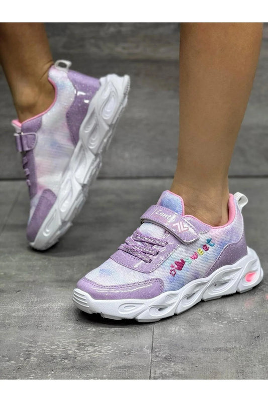 Mackrock Mackrock Çocuk Unisex Ortopedik Snakers Işılklı(Lambalı)Spor Ayakkabı