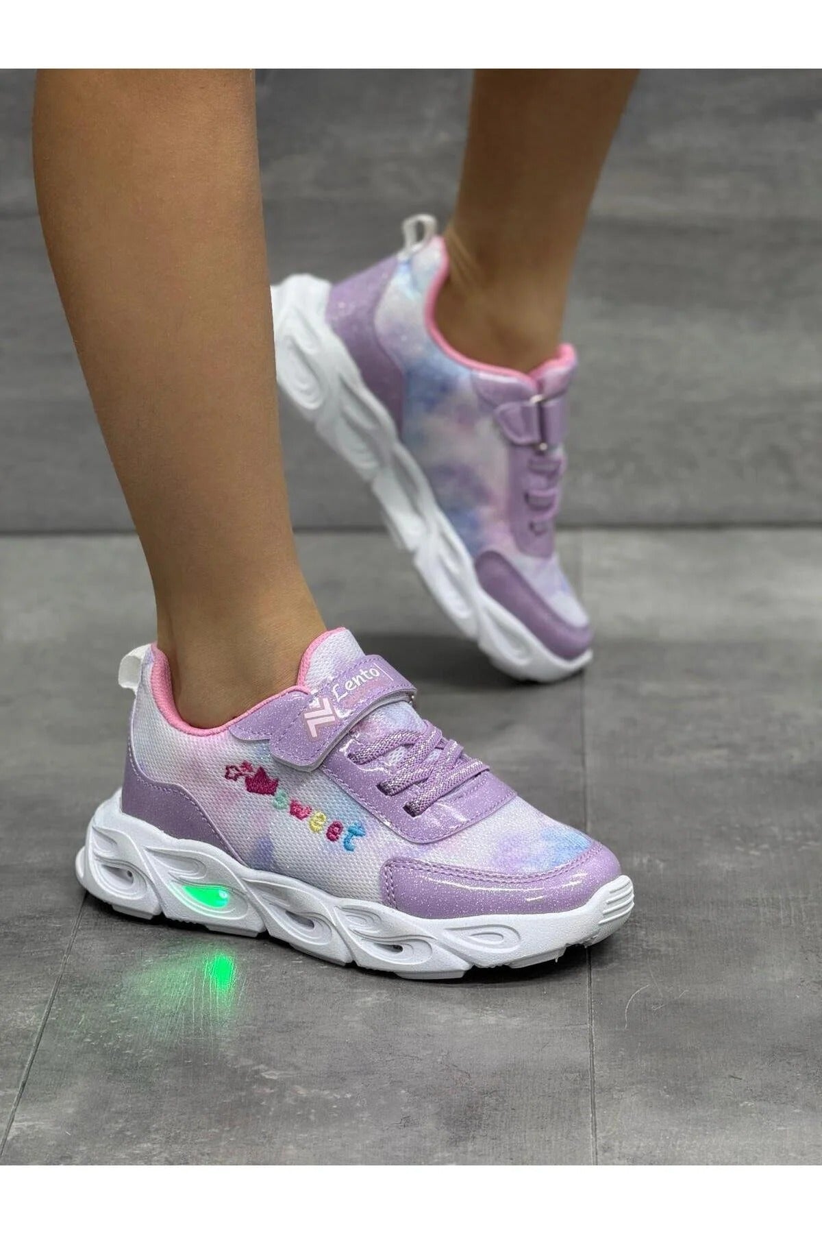 Mackrock Mackrock Çocuk Unisex Ortopedik Snakers Işılklı(Lambalı)Spor Ayakkabı