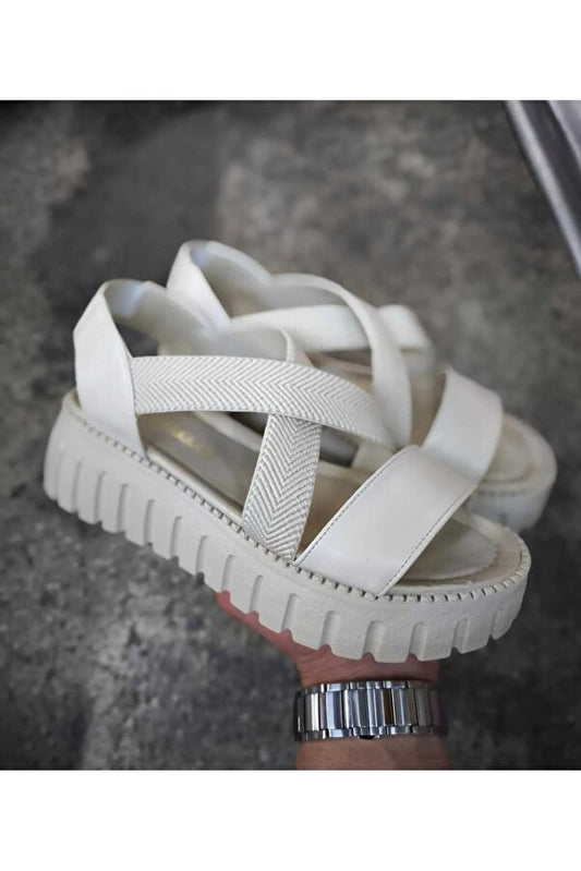 Yüksek Tabanlı Rahat Kadın Sandalet