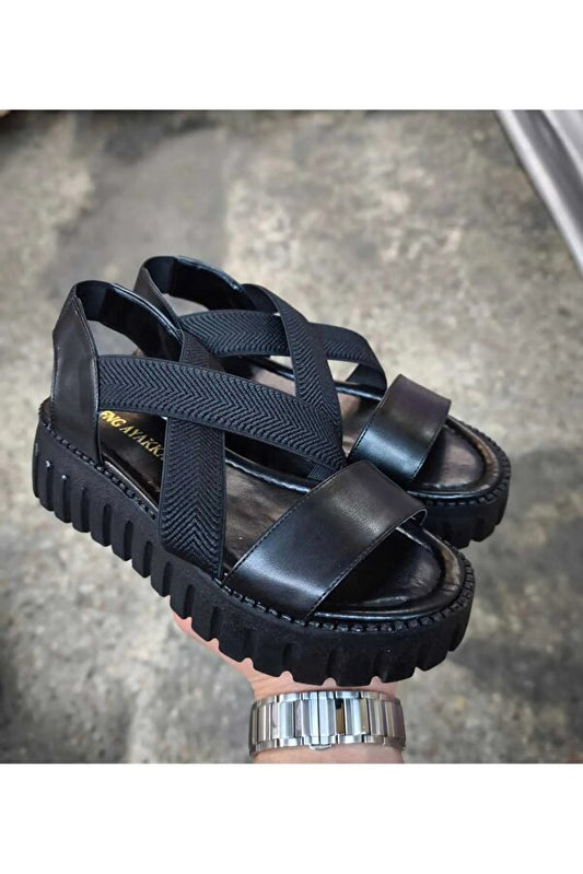 Yüksek Tabanlı Rahat Kadın Sandalet