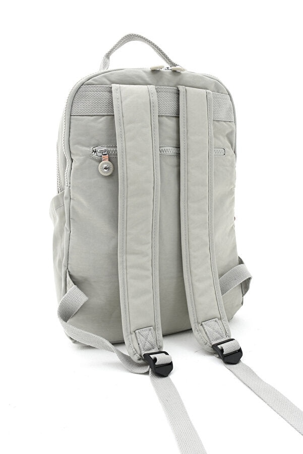 Unisex Suya Dayanıklı Krinkıl Kumaş Çok Gözlü Orta Boy Koyu Laptop Okul Ve Sırt Çantası