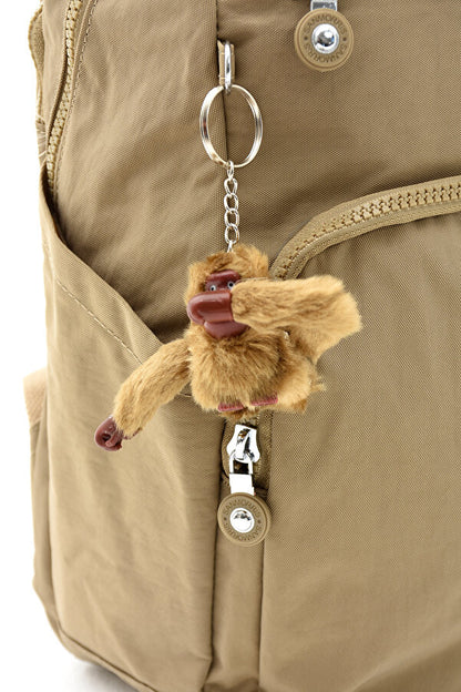 Unisex Suya Dayanıklı Krinkıl Kumaş Çok Gözlü Orta Boy Koyu Laptop Okul Ve Sırt Çantası