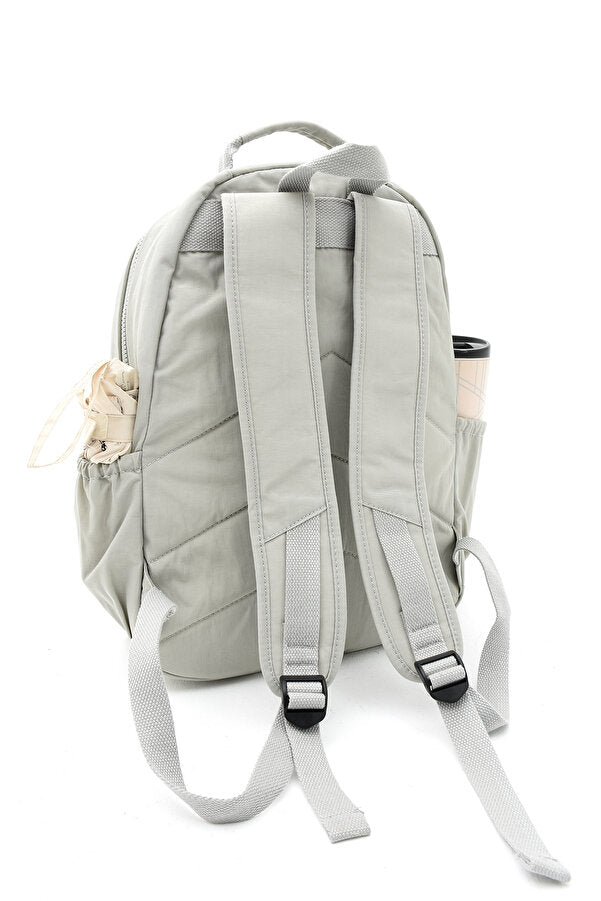 Sağlam Suya Dayanıklı Krinkıl Kumaş Çok Gözlü Orta Boy Laptop-Okul Ve Sırt Çantası