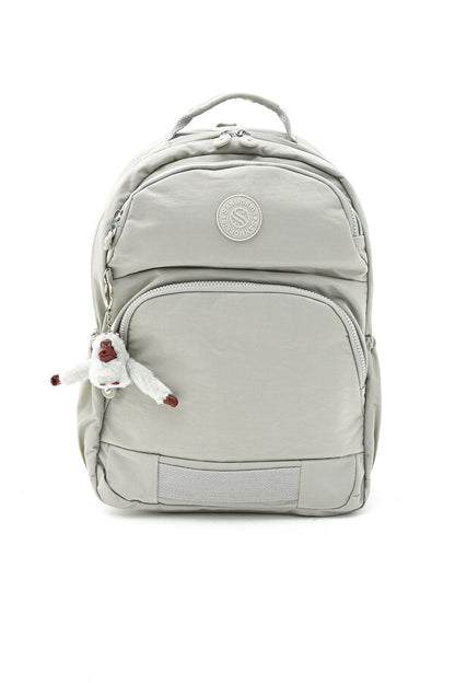 Sağlam Suya Dayanıklı Krinkıl Kumaş Çok Gözlü Orta Boy Laptop-Okul Ve Sırt Çantası