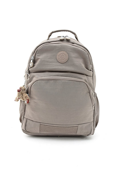 Sağlam Suya Dayanıklı Krinkıl Kumaş Çok Gözlü Orta Boy Laptop-Okul Ve Sırt Çantası