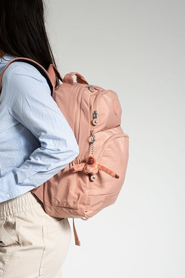 Sağlam Suya Dayanıklı Krinkıl Kumaş Çok Gözlü Orta Boy Laptop-Okul Ve Sırt Çantası