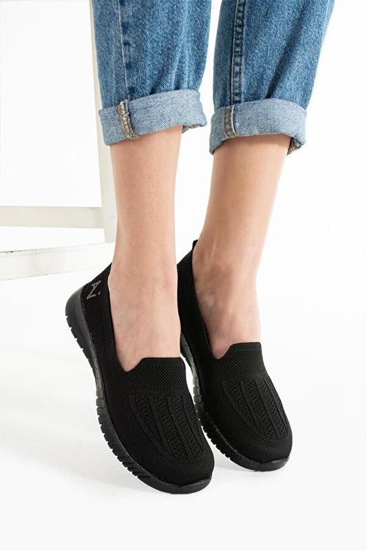 Mackrocksports Örme Sneaker Rahat Hafif Yumuşak Ses Yapmaz Ortopedik Günlük Ayakkabı Ofis Dış Mekan