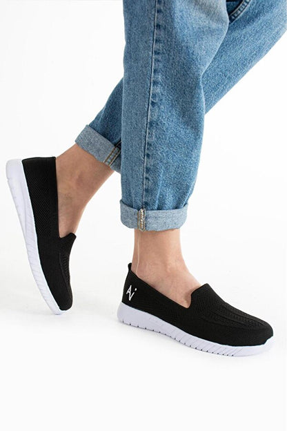 Mackrocksports Örme Sneaker Rahat Hafif Yumuşak Ses Yapmaz Ortopedik Günlük Ayakkabı Ofis Dış Mekan