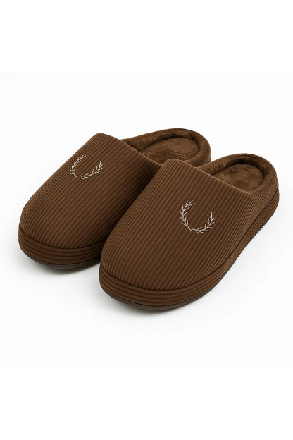 ADIMİST ERKEK Kışlık Fitilli Gondol Tüylü Hafif Esnek Havlulu İçeri Terlik