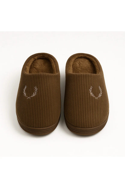 ADIMİST ERKEK Kışlık Fitilli Gondol Tüylü Hafif Esnek Havlulu İçeri Terlik