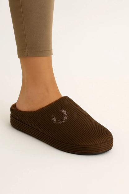 ADIMİST ERKEK Kışlık Fitilli Gondol Tüylü Hafif Esnek Havlulu İçeri Terlik