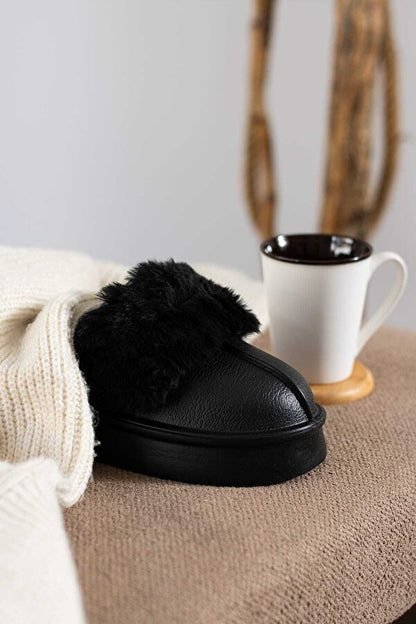 Taba Kadın Cırtlı Çıkarılabilir Rahat Kaymaz Taban Ev Dış Mekan Peluş Terliği