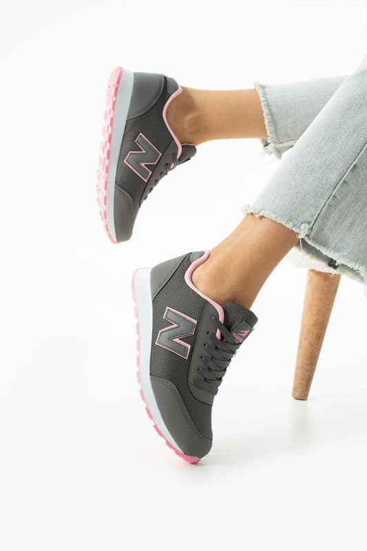 Kadın Günlük Rahat Taban Comfort File Bağcıklı Hafif Esnek Yürüyüş Sneaker Spor Ayakkabı