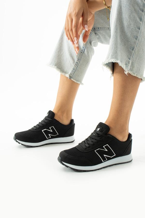 Kadın Günlük Rahat Taban Comfort File Bağcıklı Hafif Esnek Yürüyüş Sneaker Spor Ayakkabı