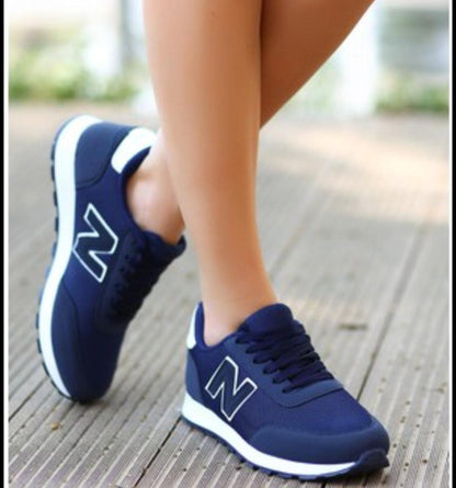 Kadın Günlük Rahat Taban Comfort File Bağcıklı Hafif Esnek Yürüyüş Sneaker Spor Ayakkabı